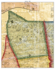 Anthony Township, Pennsylvania 1860 Old Town Map Custom Print - Montour Co.