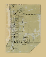 Washingtonville, Derry Township, Pennsylvania 1860 Old Town Map Custom Print - Montour Co.