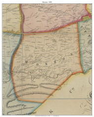 Monroe Township, Pennsylvania 1858 - Old Town Map Custom Print - Cumberland Co.
