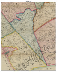 Newton Township, Pennsylvania 1858 - Old Town Map Custom Print - Cumberland Co.