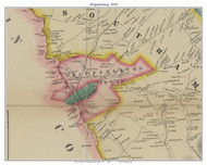 Shippensburg Township, Pennsylvania 1858 - Old Town Map Custom Print - Cumberland Co.