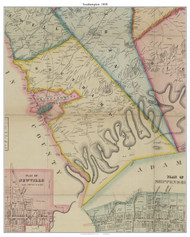 Southampton Township, Pennsylvania 1858 - Old Town Map Custom Print - Cumberland Co.
