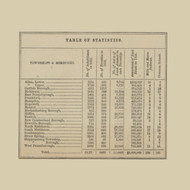 County Statistics Township, Pennsylvania 1858 - Old Town Map Custom Print - Cumberland Co.