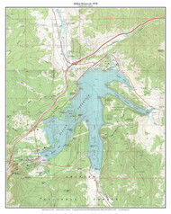 Dillon Reservoir 1970 - Custom USGS Old Topo Map - Colorado