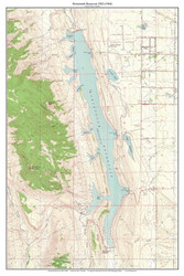 Horsetooth Reservoir 1962 (1964) - Custom USGS Old Topo Map - Colorado