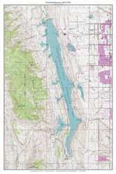 Horsetooth Reservoir 1962 (1992) - Custom USGS Old Topo Map - Colorado
