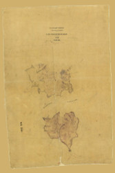 Angel Island, Tiburon, & Raccoon Straits 1856 - Old Map Nautical Chart PC Harbors - San Francisco Bay Topo Charts 361 - California
