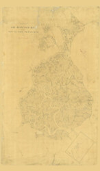 Point San Matheo and Guano Island 1853 - Old Map Nautical Chart PC Harbors - San Francisco Bay Topo Charts 433 - California
