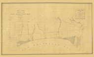 San Pablo Road - Contra Costa to Gibbons Point 1860 - Old Map Nautical Chart PC Harbors - San Francisco Bay Topo Charts 591 - California