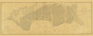 Ravenswood, Redwood City Creek 1857 - Old Map Nautical Chart PC Harbors - San Francisco Bay Topo Charts 664 - California