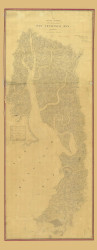 San Francisco Bay South End - Sunnyvale 1857 - Old Map Nautical Chart PC Harbors - San Francisco Bay Topo Charts 676 - California