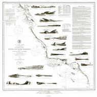 San Francisco to San Diego 1878 Pacific Coast Nautical Sailing Chart 601