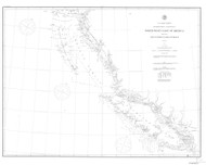 Cape Flattery to Dixon Entrance 1880 Pacific Coast Nautical Sailing Chart 700