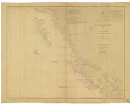 Cape Flattery to Dixon Entrance 1886 Pacific Coast Nautical Sailing Chart 700