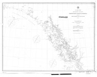 Dixon Entrance to Cape St. Elias 1889 Pacific Coast Nautical Sailing Chart 701