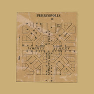 Perryopolis Township, Pennsylvania 1858 Old Town Map Custom Print - Fayette Co.