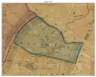 Saltlick Township, Pennsylvania 1858 Old Town Map Custom Print - Fayette Co.