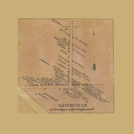Smithfield Borough Township, Pennsylvania 1858 Old Town Map Custom Print - Fayette Co.