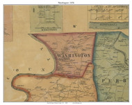 Washington Township, Pennsylvania 1858 Old Town Map Custom Print - Fayette Co.
