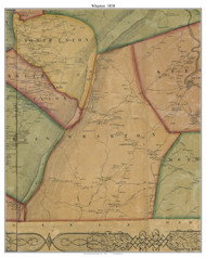 Wharton Township, Pennsylvania 1858 Old Town Map Custom Print - Fayette Co.