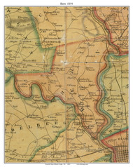 Bern Township, Pennsylvania 1854 Old Town Map Custom Print - Berks Co.