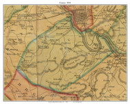 Cumru Township, Pennsylvania 1854 Old Town Map Custom Print - Berks Co.