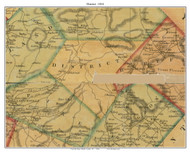 District Township, Pennsylvania 1854 Old Town Map Custom Print - Berks Co.