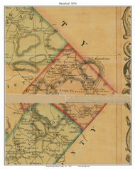 Hereford Township, Pennsylvania 1854 Old Town Map Custom Print - Berks Co.