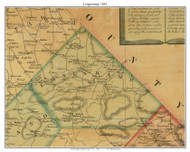 Longswamp Township, Pennsylvania 1854 Old Town Map Custom Print - Berks Co.