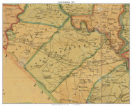 Lower Heidelberg Township, Pennsylvania 1854 Old Town Map Custom Print - Berks Co.