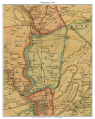 Muhlenberg Township, Pennsylvania 1854 Old Town Map Custom Print - Berks Co.