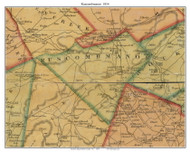 Ruscombmanor Township, Pennsylvania 1854 Old Town Map Custom Print - Berks Co.