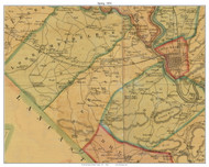 Spring Township, Pennsylvania 1854 Old Town Map Custom Print - Berks Co.