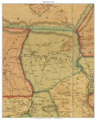 Upper Bern Township, Pennsylvania 1854 Old Town Map Custom Print - Berks Co.
