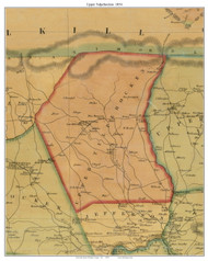 Upper Tulpehocken Township, Pennsylvania 1854 Old Town Map Custom Print - Berks Co.