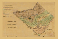 Geology of Berks County - Berks Co., Pennsylvania 1854 Old Town Map Custom Print - Berks Co.