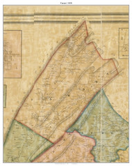 Fannet Township, Pennsylvania 1858 Old Town Map Custom Print - Franklin Co.