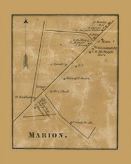 Marion Village, Marion Township, Pennsylvania 1858 Old Town Map Custom Print - Franklin Co.