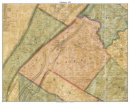 Letterkenny Township, Pennsylvania 1858 Old Town Map Custom Print - Franklin Co.