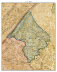 Lurgan Township, Pennsylvania 1858 Old Town Map Custom Print - Franklin Co.