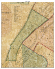 Metal Township, Pennsylvania 1858 Old Town Map Custom Print - Franklin Co.