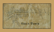 Orrstown Village, Southampton Township, Pennsylvania 1858 Old Town Map Custom Print - Franklin Co.