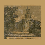 Presbyterian Church, Pennsylvania 1858 Old Town Map Custom Print - Franklin Co.