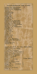 Attorneys in Franklin County, Pennsylvania 1858 Old Town Map Custom Print - Franklin Co.