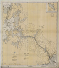 Panama Canal 1932 Panama Canal Nautical Chart Reprint 955