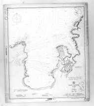Panama Canal Entrance 1908 Panama Canal Nautical Chart Reprint 950
