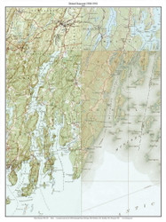 Bristol Seacoast 1906-1941 - Custom USGS Old Topo Map - Maine