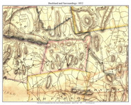 Buckland, Massachusetts 1832 Old Town Map Custom Print - Franklin Co.