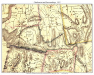 Charlemont, Massachusetts 1832 Old Town Map Custom Print - Franklin Co.