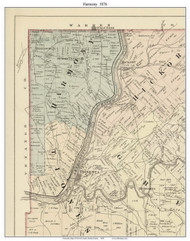 Harmony Township, Pennsylvania 1876 Old Town Map Custom Print - Forest Co.